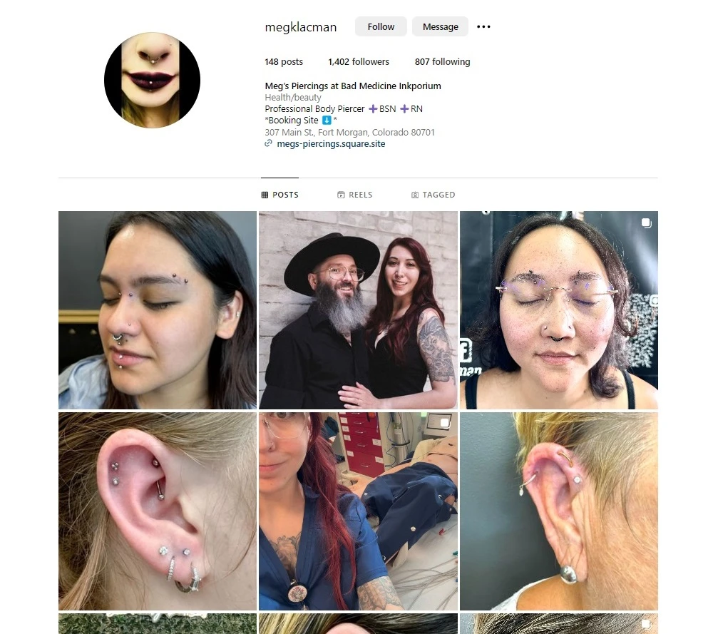 Meg K Meg K | RN, BSN - Piercing Specialist - Bad Medicine Inkporium